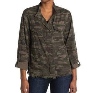 SANCTUARY Fray Hem Utility Jacket